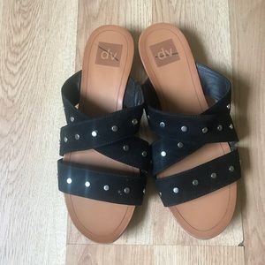 DV Black Stud Slides
